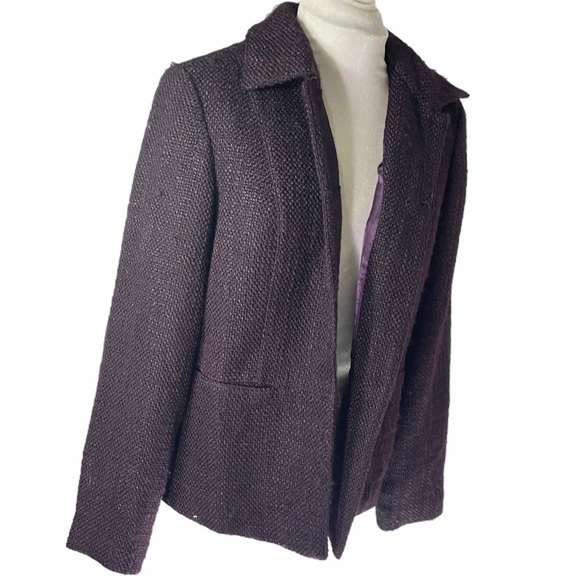 Coldwater Creek Jackets & Blazers - Coldwater Creek women’s blazer jacket in grey / purple size M